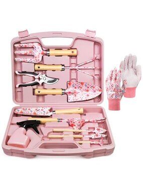 12-Piece Gardening Tool Set, Heavy-Duty Garden Tools for Women | Floral Print